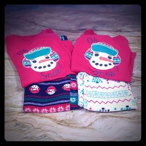 2 Pairs of Size 6 Xmas Jammies!